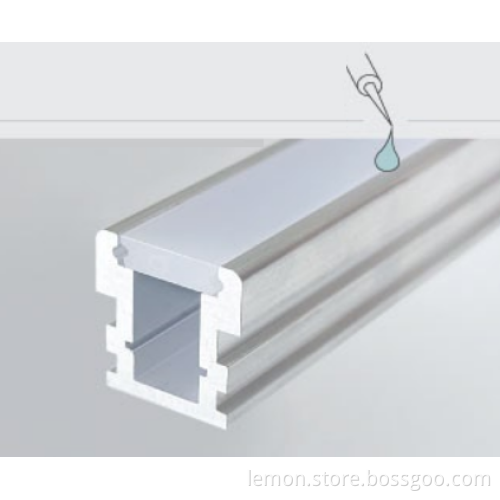 aluminum led profile for led strips with power coating,